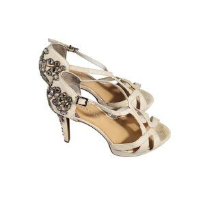 Gianni Bini Womens Platform Jeweled Heeled Wedding Prom Shoesl Us: 9.5